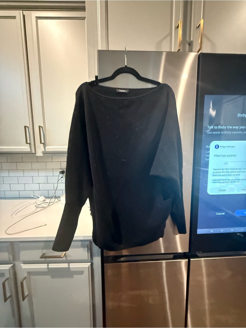 Aritzia Black Boatneck Women's Sweater